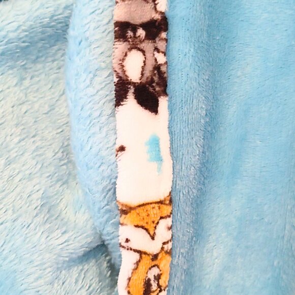 2020 Le Bebe Favorite Fox Raccoon Hedgehog Security Lovey Blanket 27" X 37" - Picture 5 of 7